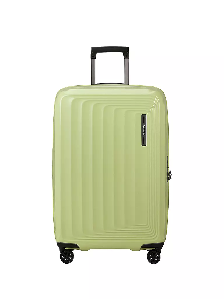 SAMSONITE Trolley  NUON SPINNER 69cm erweiterbar metallic melon  hellgrün