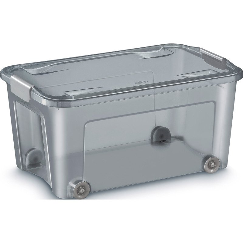 Boîte de rangement Smart Box 43 litres recyclée translucide