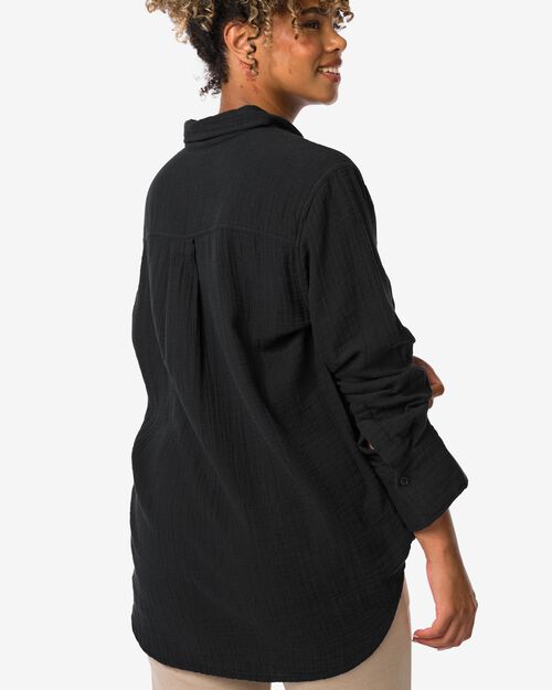 chemisier femme Iris noir