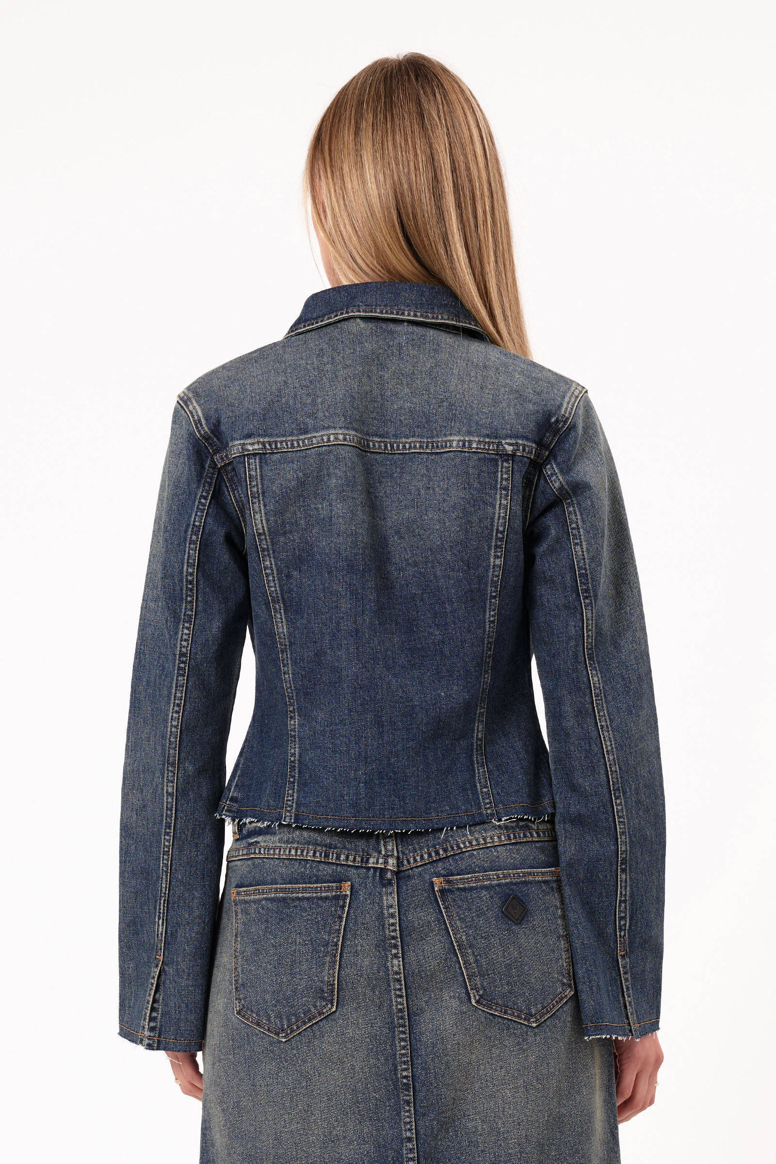Abrand Jeans spijkerjasje medium blue denim