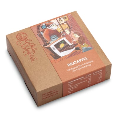 Ganache-Schokolade Bratapfel