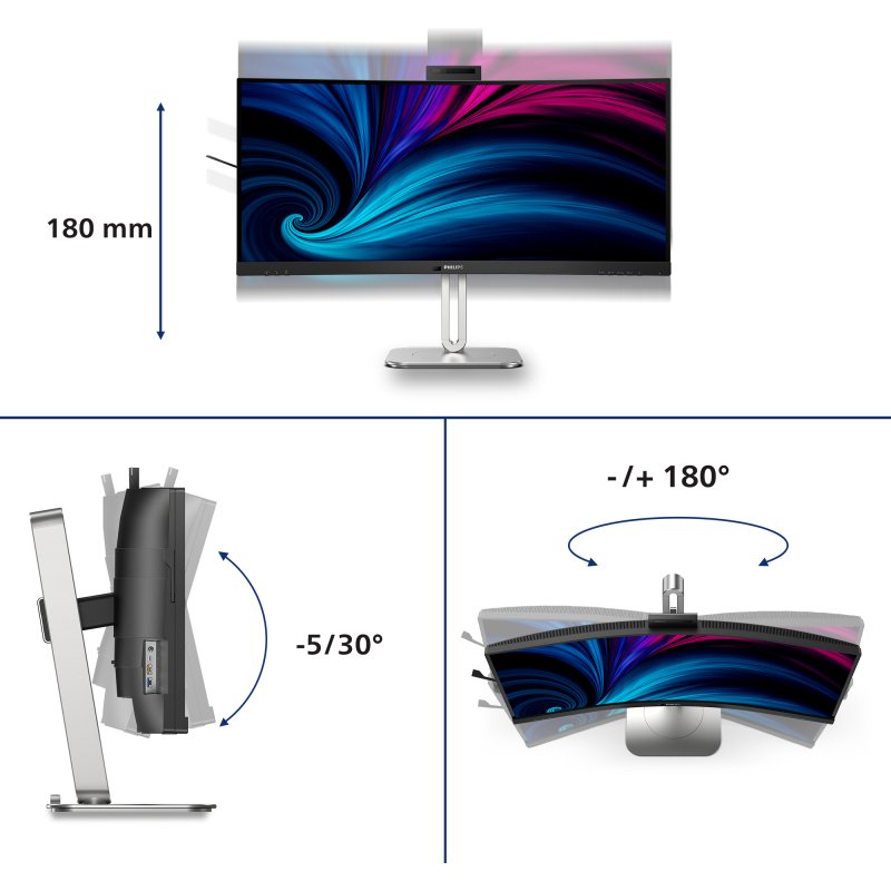 Philips 6000 series 34B2U6603CH/00 écran plat de PC 86,4 cm (34