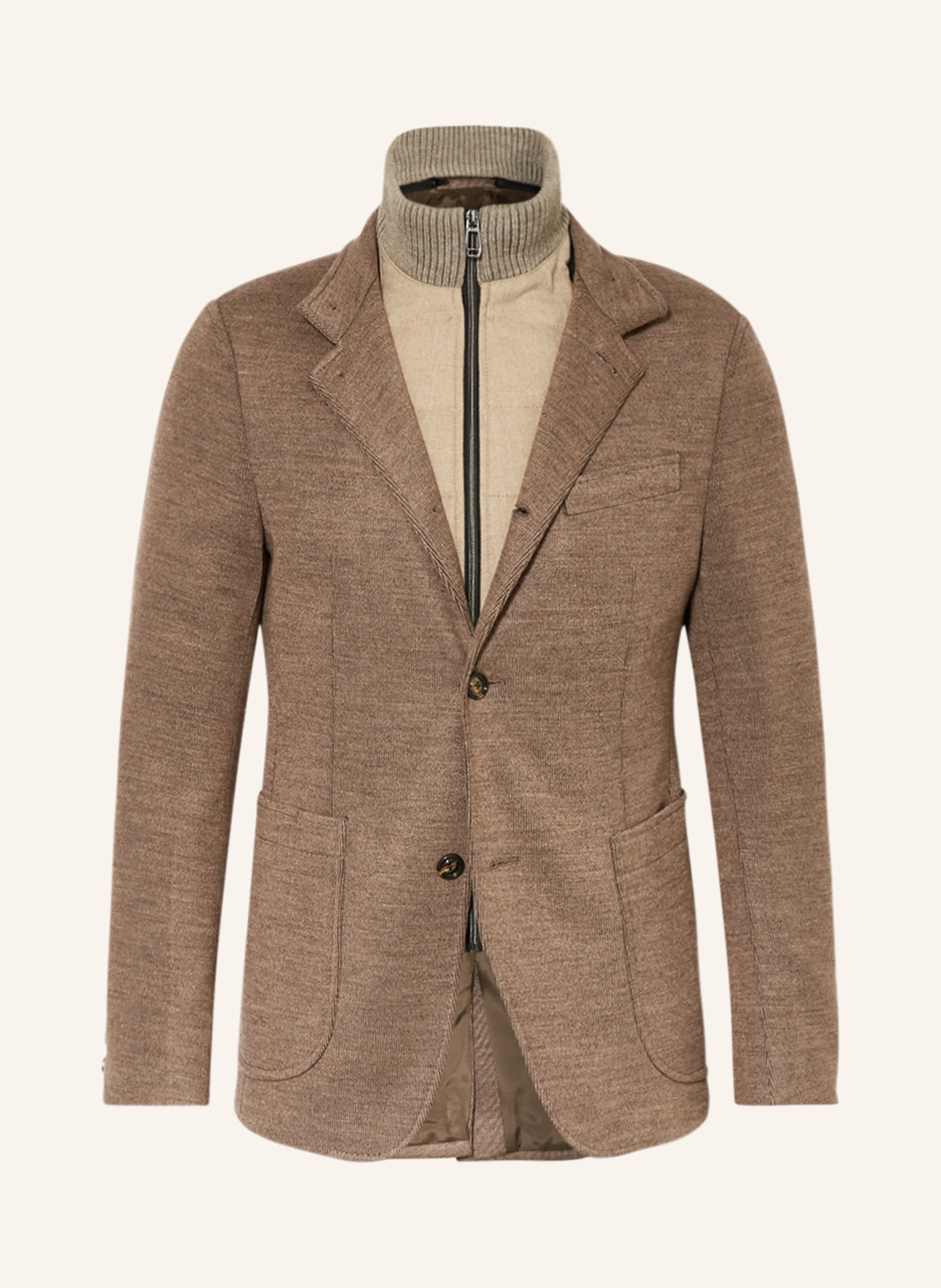 JOOP! Stricksakko HECTAR Slim Fit mit abnehmbarer Blende