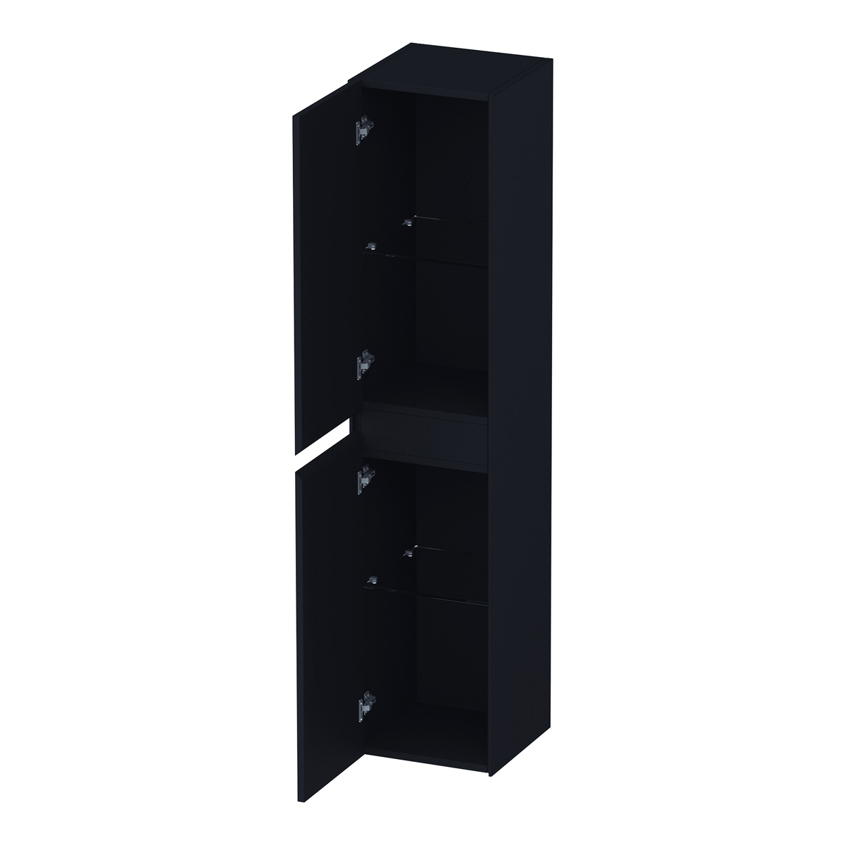 Brauer Inspire kolomkast 160cm links- of rechtsdraaiend zwart mat
