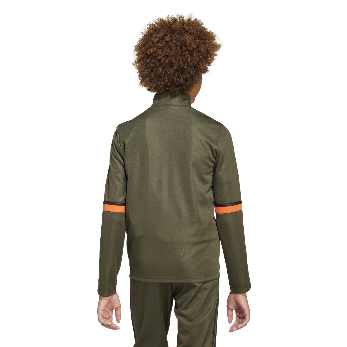 adidas Squadra 25 Trainingspak Full-Zip Kids Donkergroen Zwart Oranje