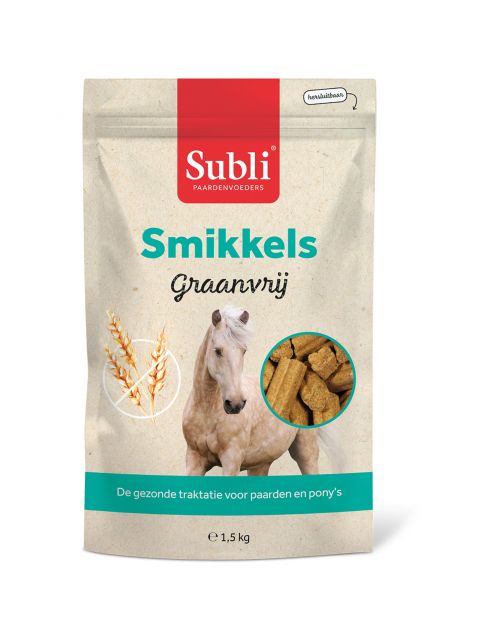 Subli Smikkels Graanvrij - Paardensnack - 1.5 kg Graanvrij
