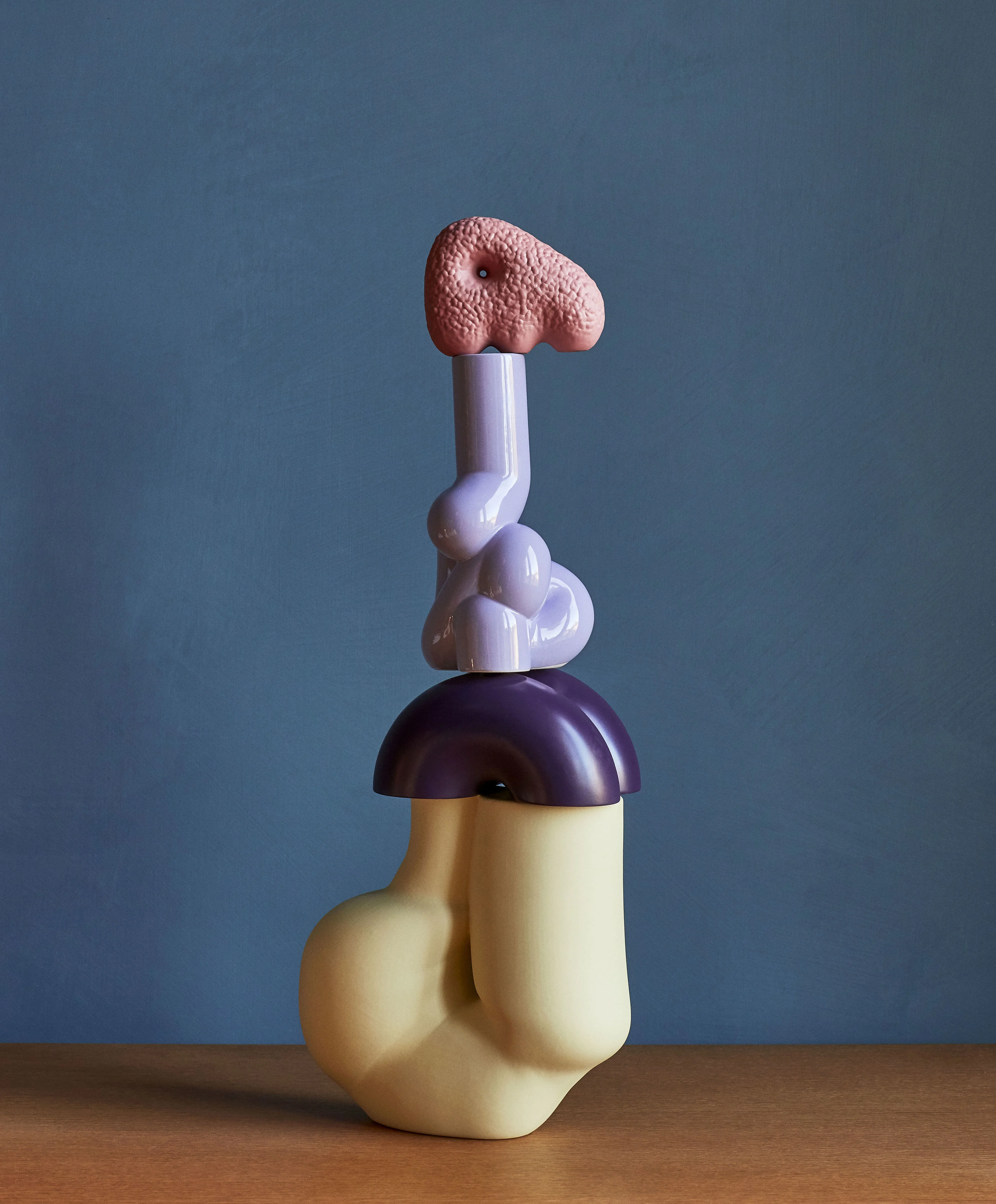 W&S - SOFT - Bougeoir céramique | Violet