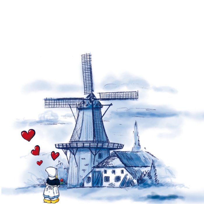 Old Dutch | Nieuwe woning | molen | boerin