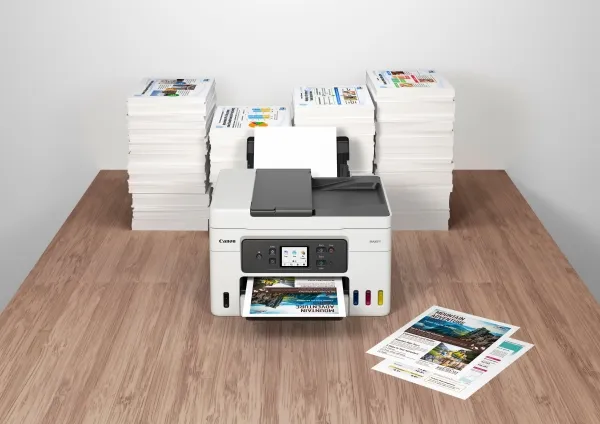 Canon MAXIFY GX4050 - Multifunktionsprinter - farve - blækprinter - kan genopfyldes - Legal (216 x 356 mm) (original) - A4/Legal (medie) - op til 18 ipm (udskriver) - 350 ark - 33.6 Kbps - USB 2.0, Wi-Fi(ac), LAN
