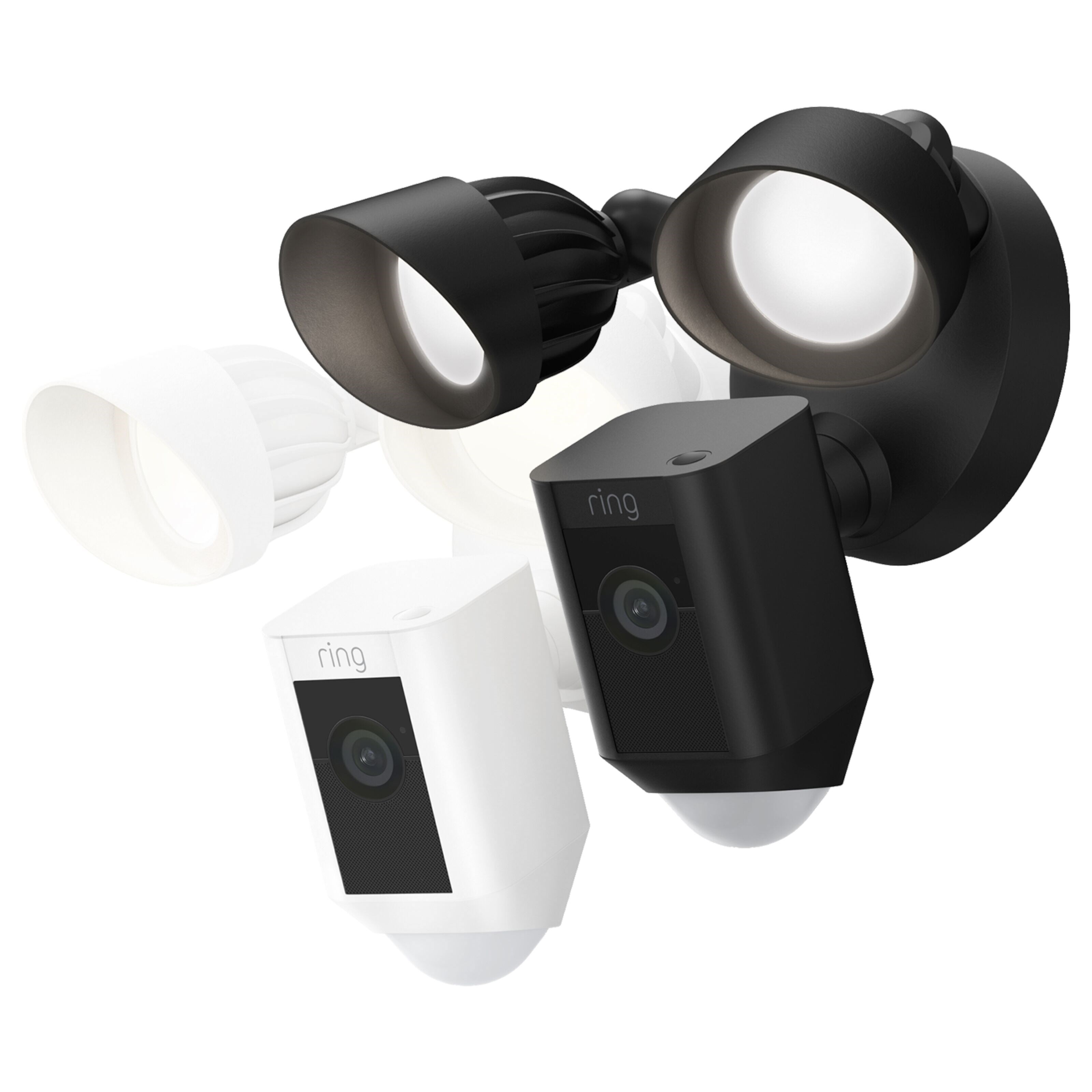 Ring Floodlight Cam Wired Plus Svart
