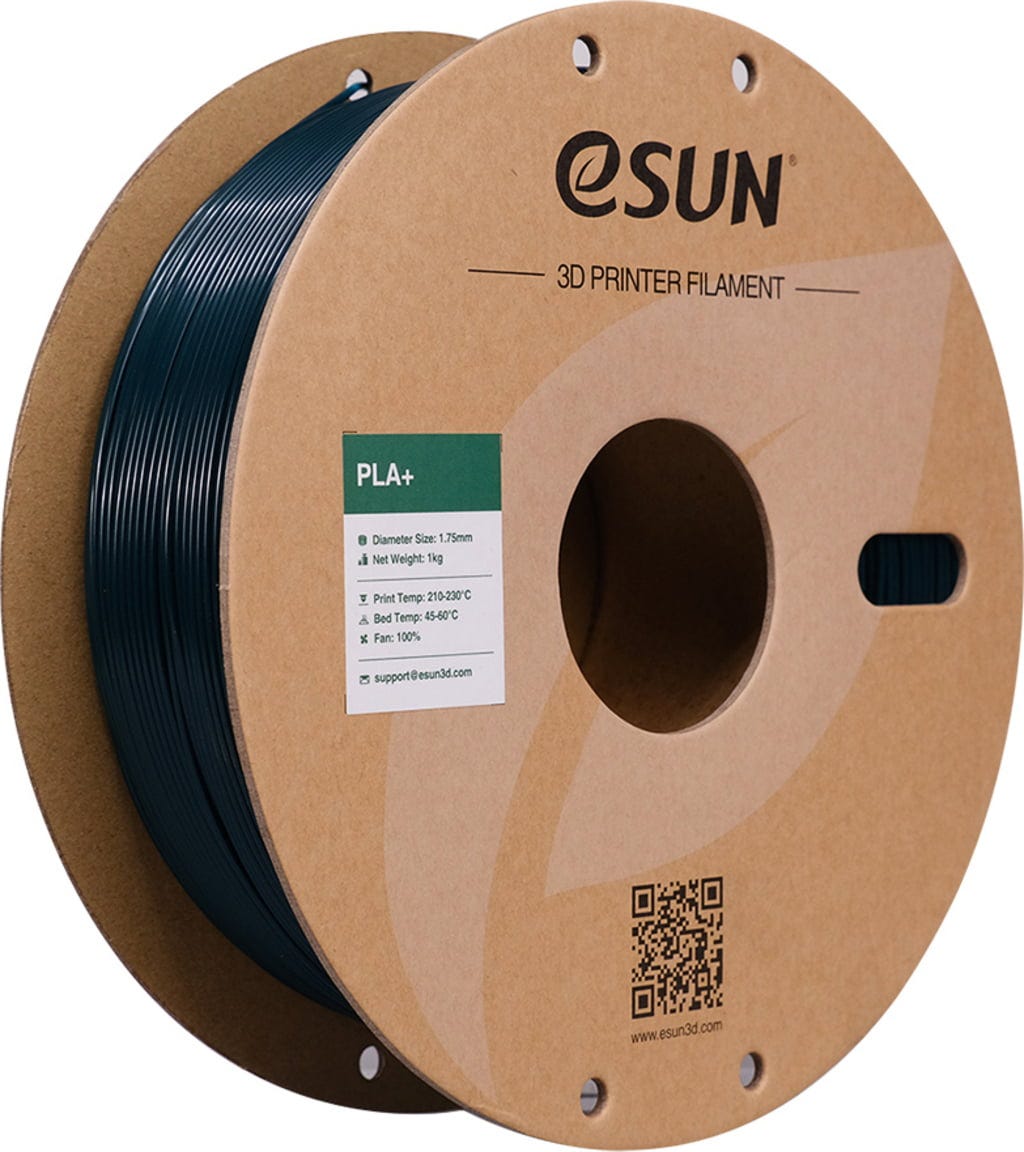 eSUN  PLA+ Green, 1,75 mm / 1000 g    PLA-Filament mit verbesserten physikalischen Eigenschaften