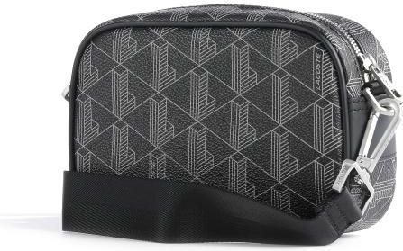LACOSTE - The Blend Reporter Bag - Noir Gris - 100% PVC - 1 Afneembare Schouderriem