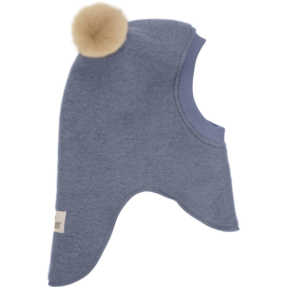 Køb Huttelihut Folkstone Gray Elefanthue Uld Alpaca Pompoms