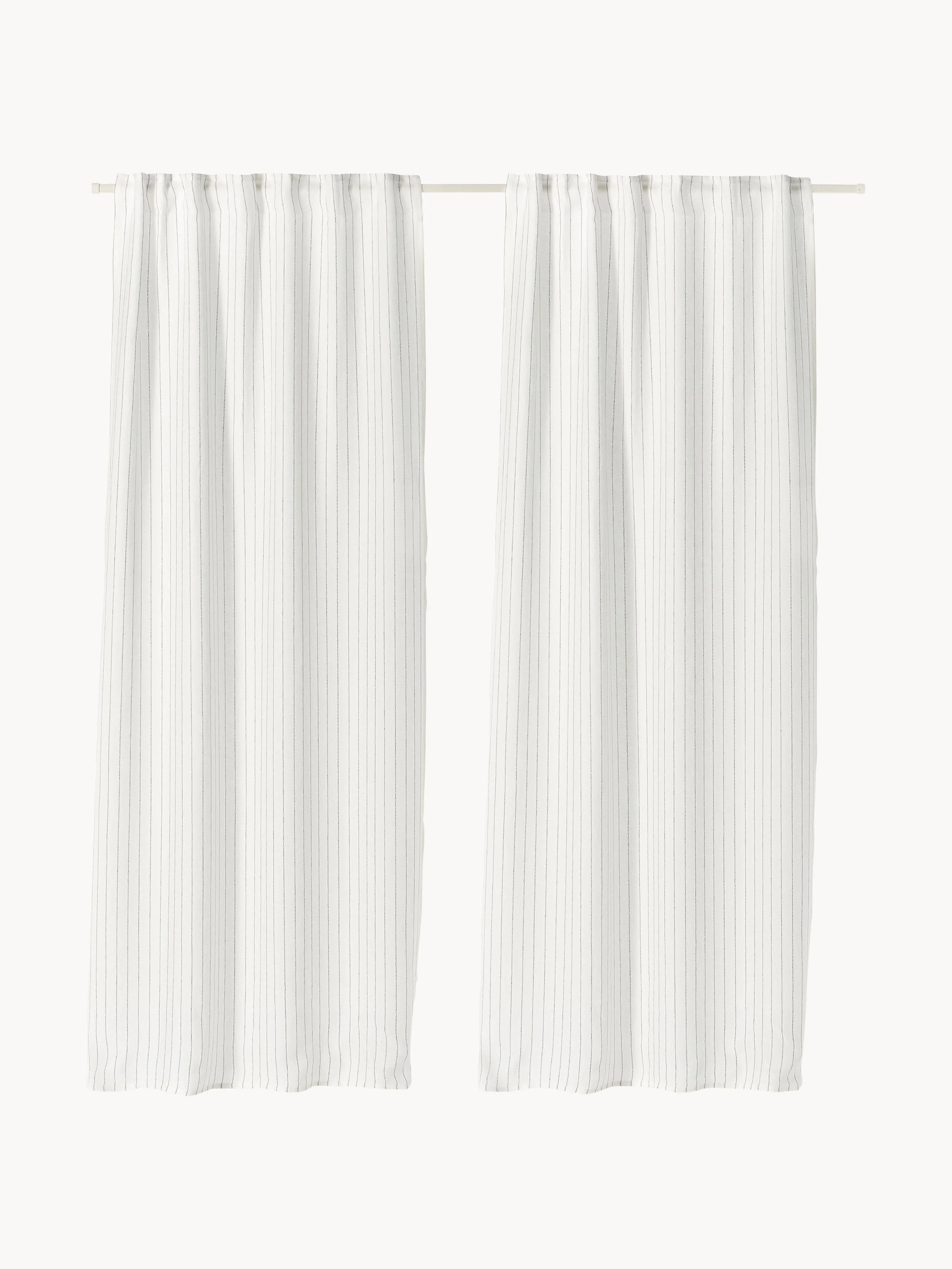 Transparante multi-band gordijnen Birch, 2-delig, B 130 cm
