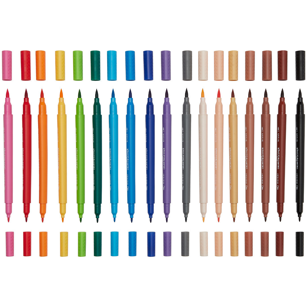 Ooly dubbelzijdige viltstiften color together - 18st