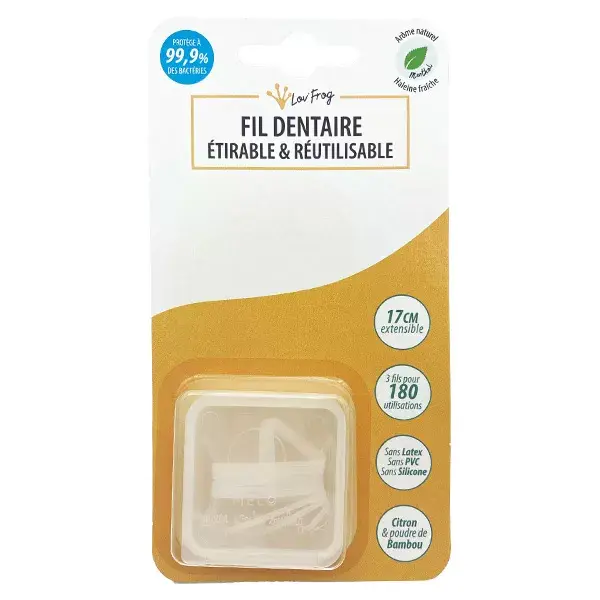 Fio dental elástico reutilizável Lov'FROG