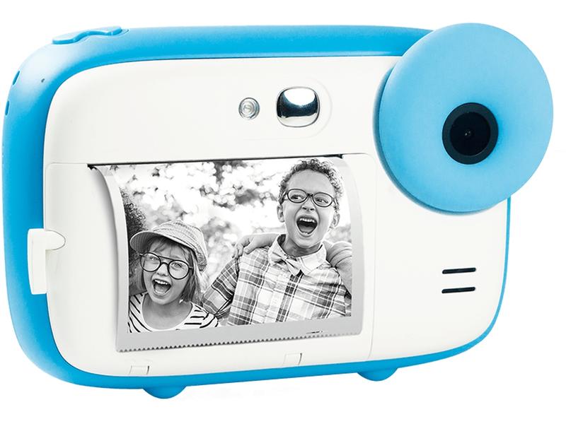 Agfa Fotokamera Realkids Instant Cam Blau Sofortbildkamera mit Thermopapier-Drucktechnik
