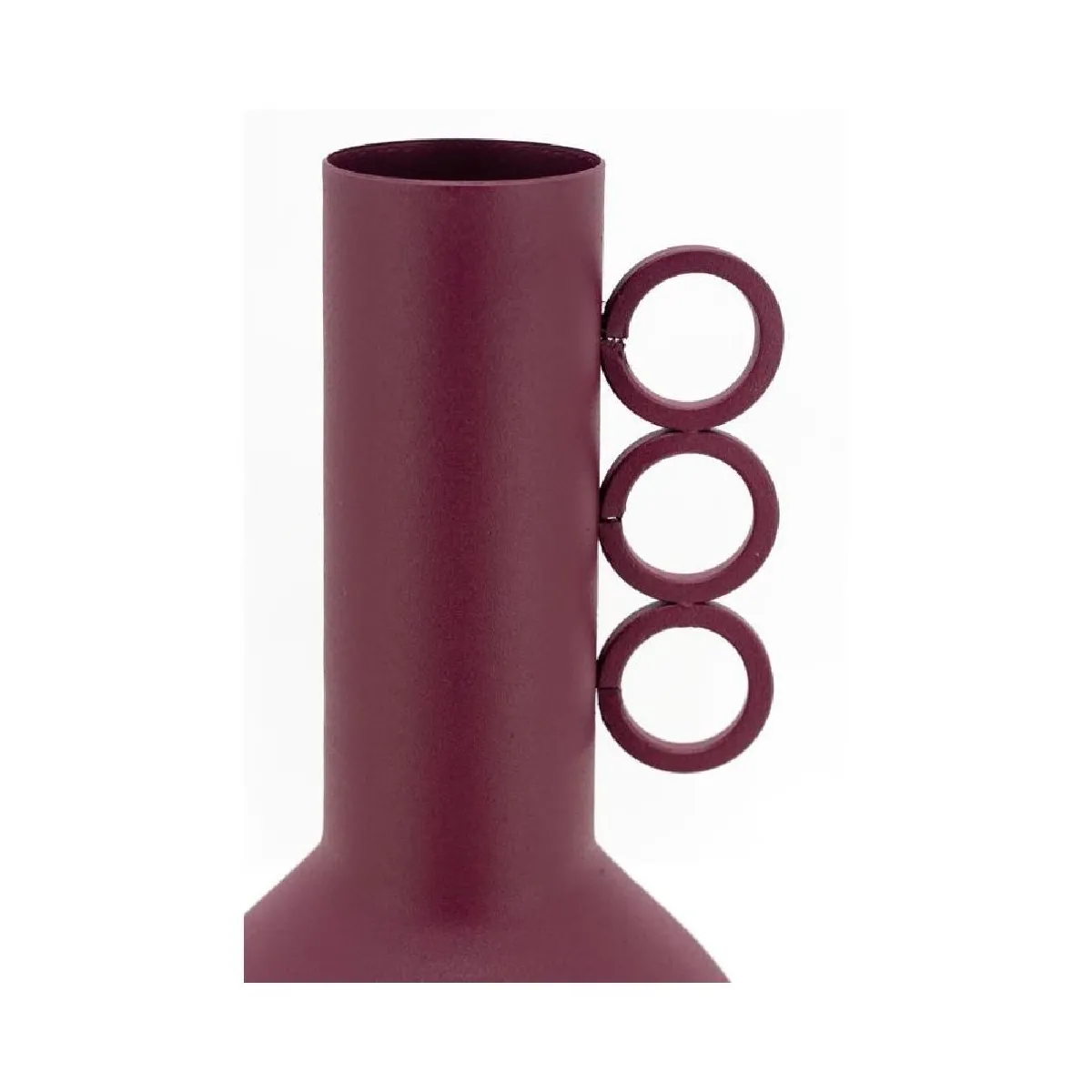 Aubry Gaspard Vase en métal METYK Cassis.