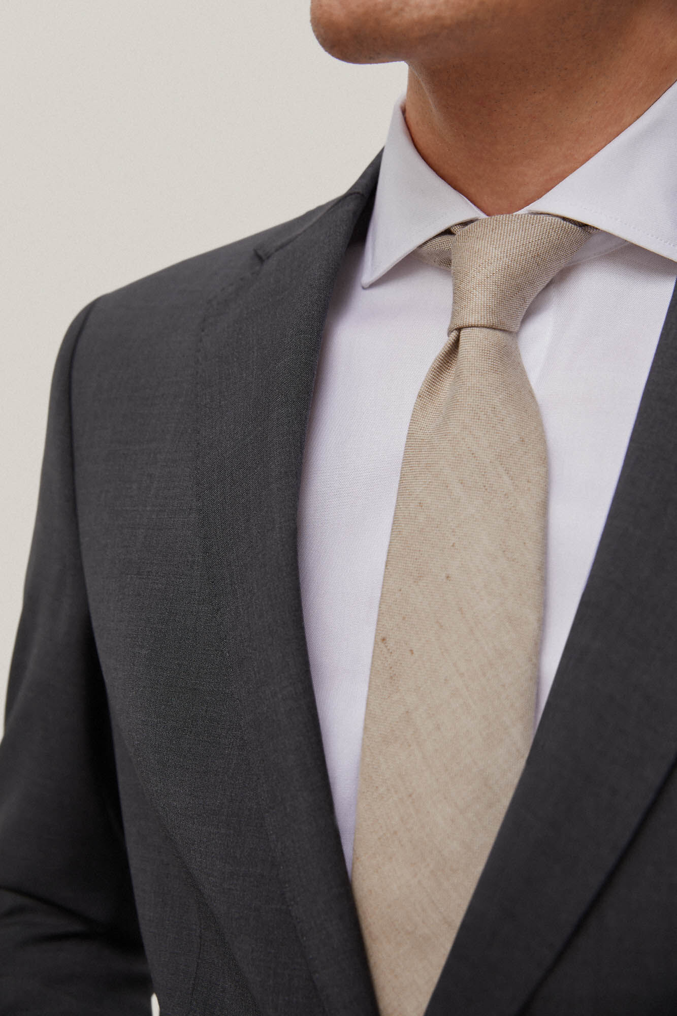Blazer liso bi-elástico - Cinza