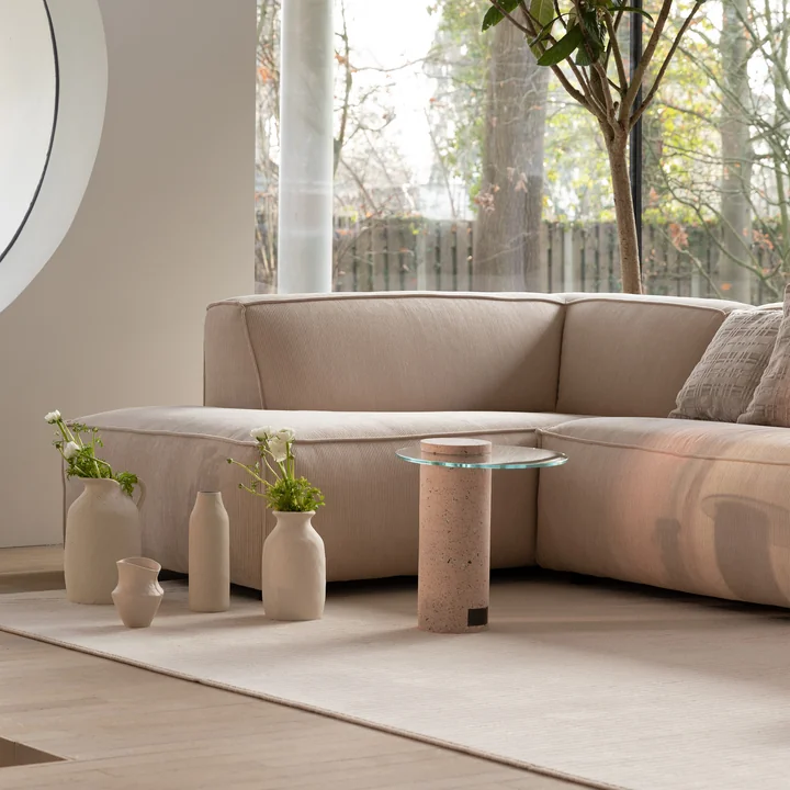 Zuiver - Fat Freddy Rib Ecksofa, links / caramel