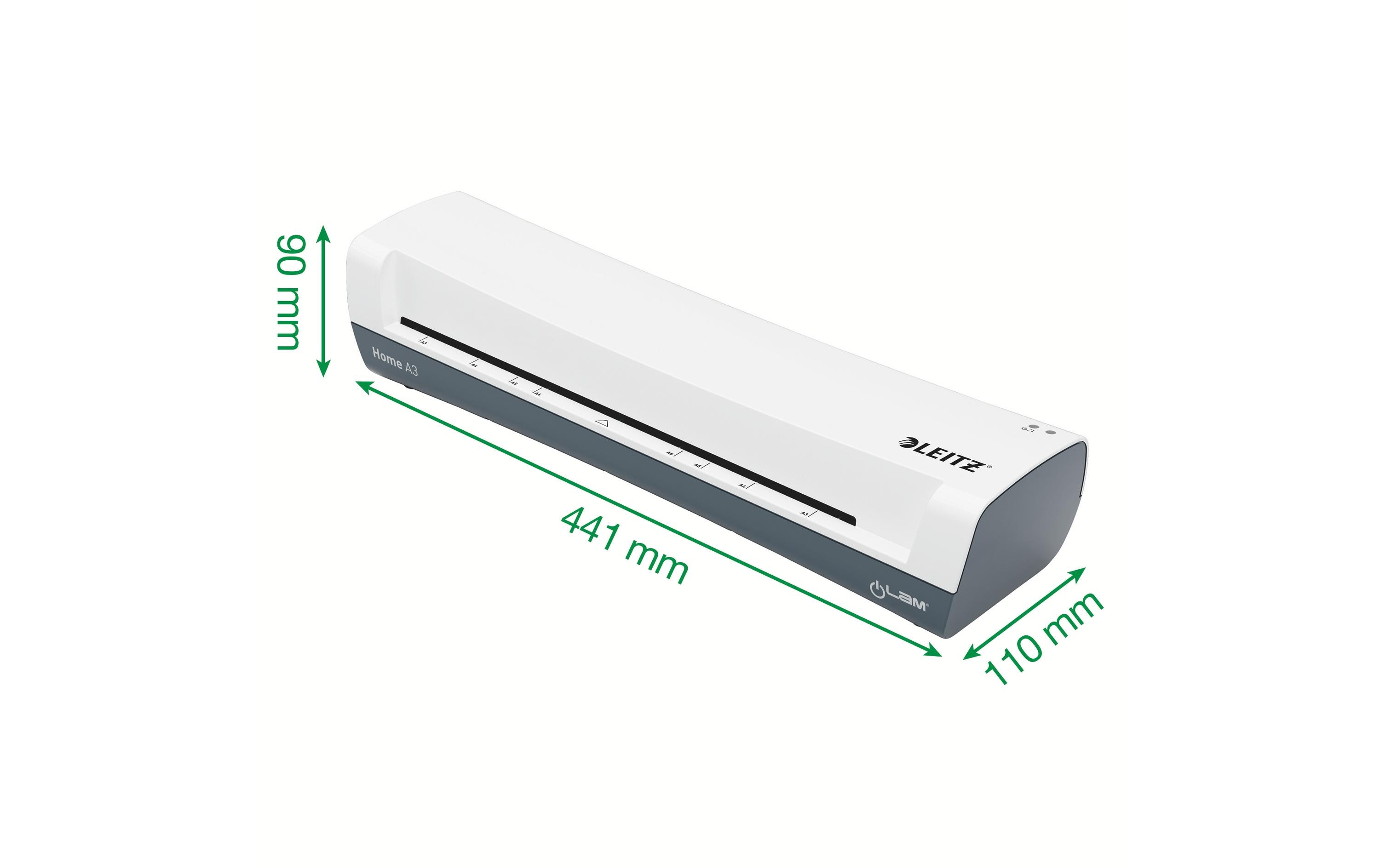 Laminiergerät iLAM Home A3, 125 Mikron, WeissA3-Laminator mit Folien-Einsteigerset