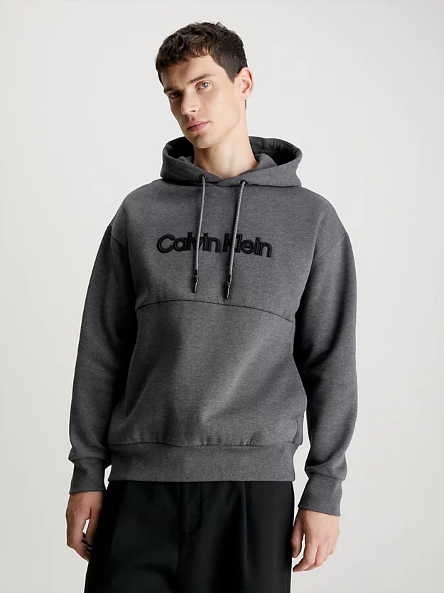 Moletom com capuz bordado com logotipo