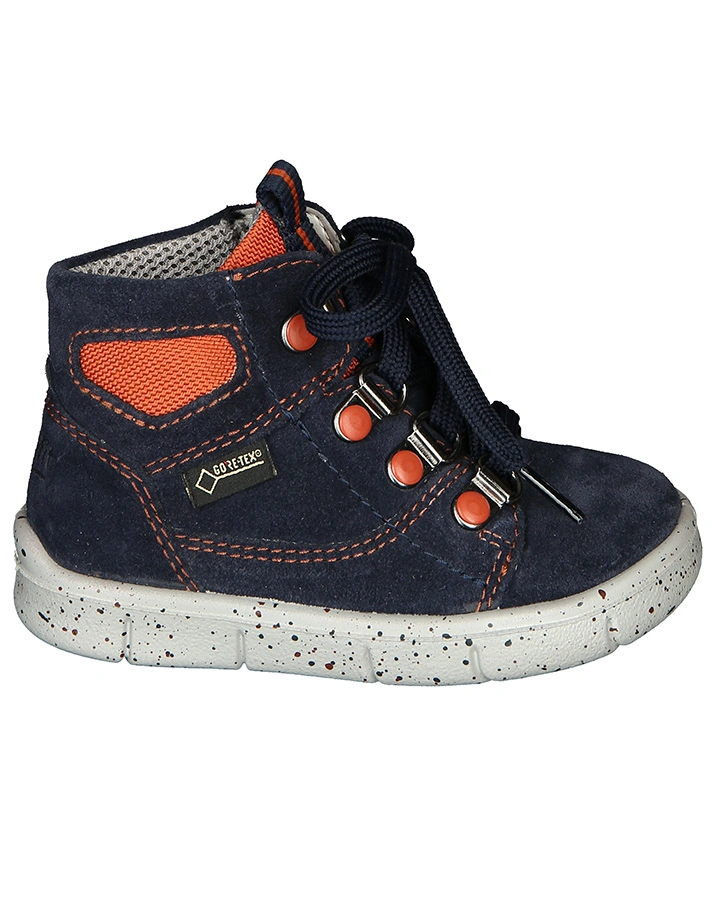Schnür-Lauflernschuhe ULLI in blau/rotbraun