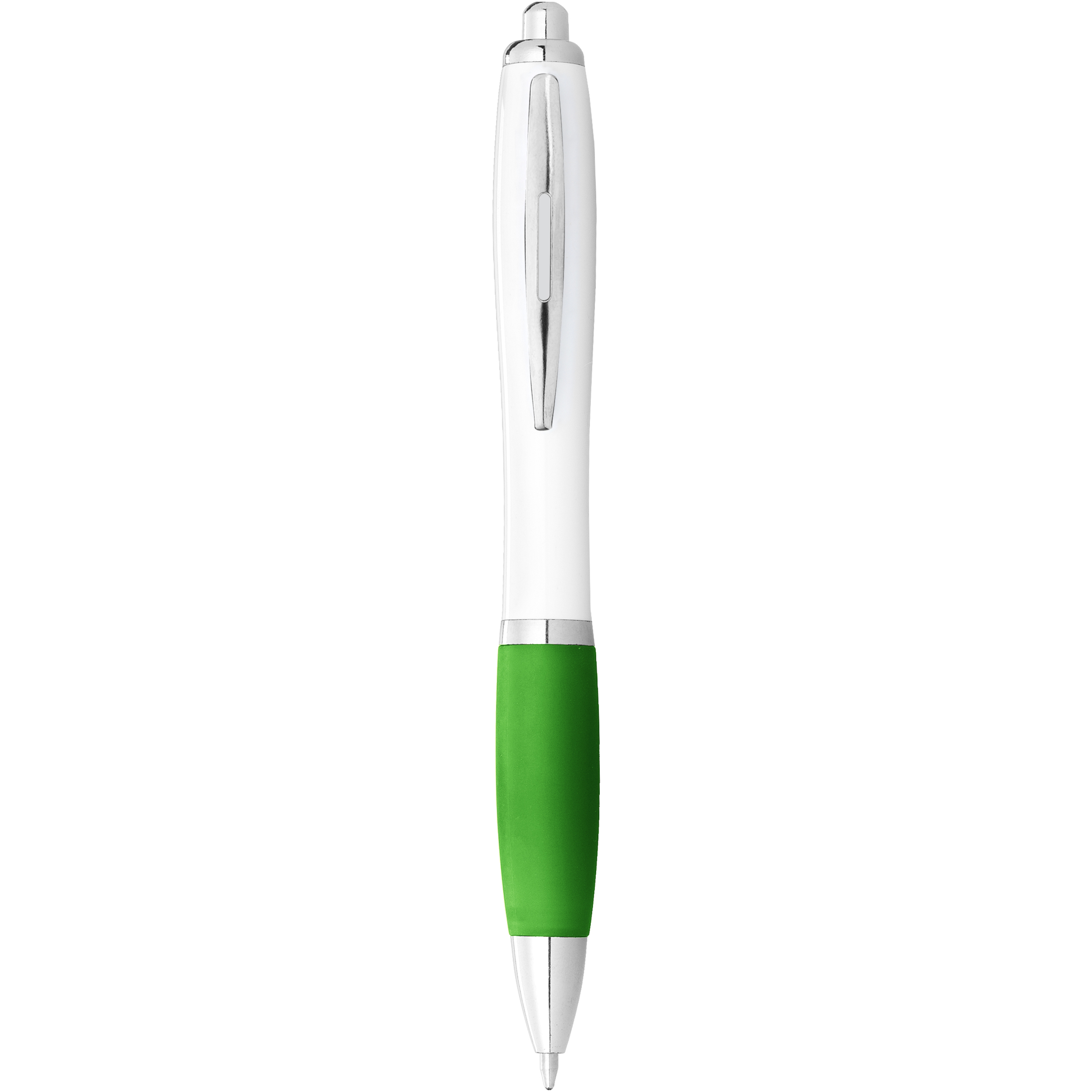 EgotierPro 106900 - Stylo bille avec corps blanc et grip coloré Nash
