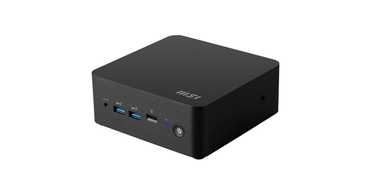 MSICubi NUC AI 1UMG-006EU pc-systeem  (Zwart | Core Ultra 5 125H | Arc Graphics | 16 GB | 512 GB SSD)