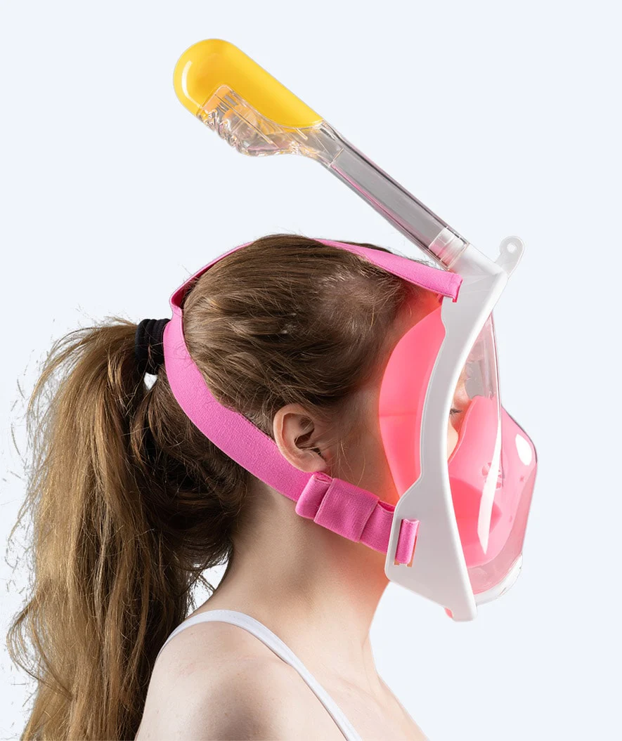 Watery fullface dykkermaske til voksne - Pink