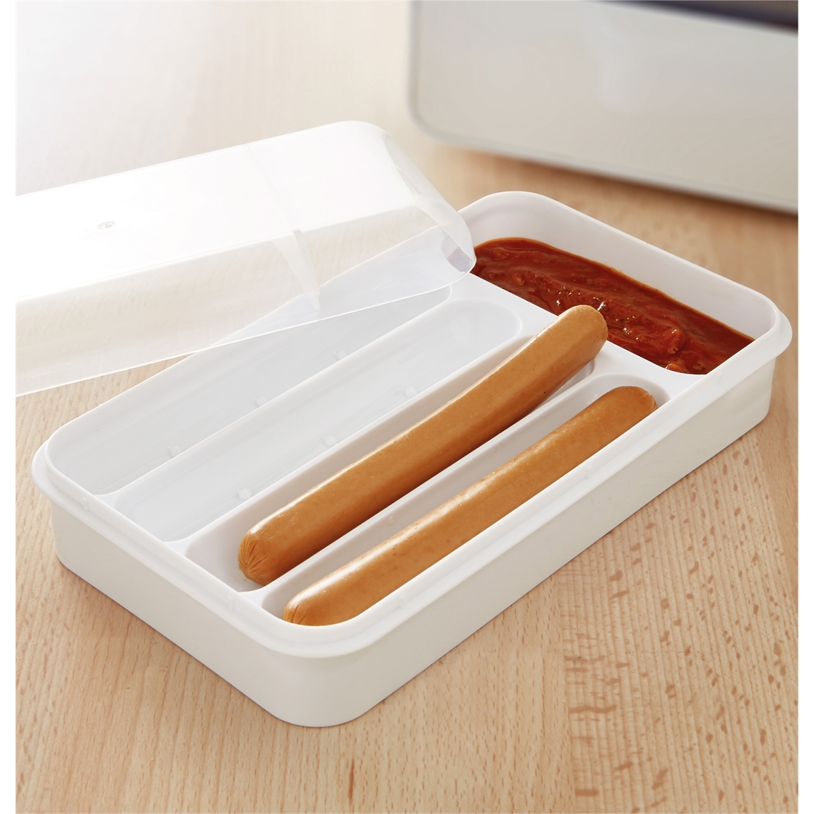 Cuit-hot dog micro-ondes