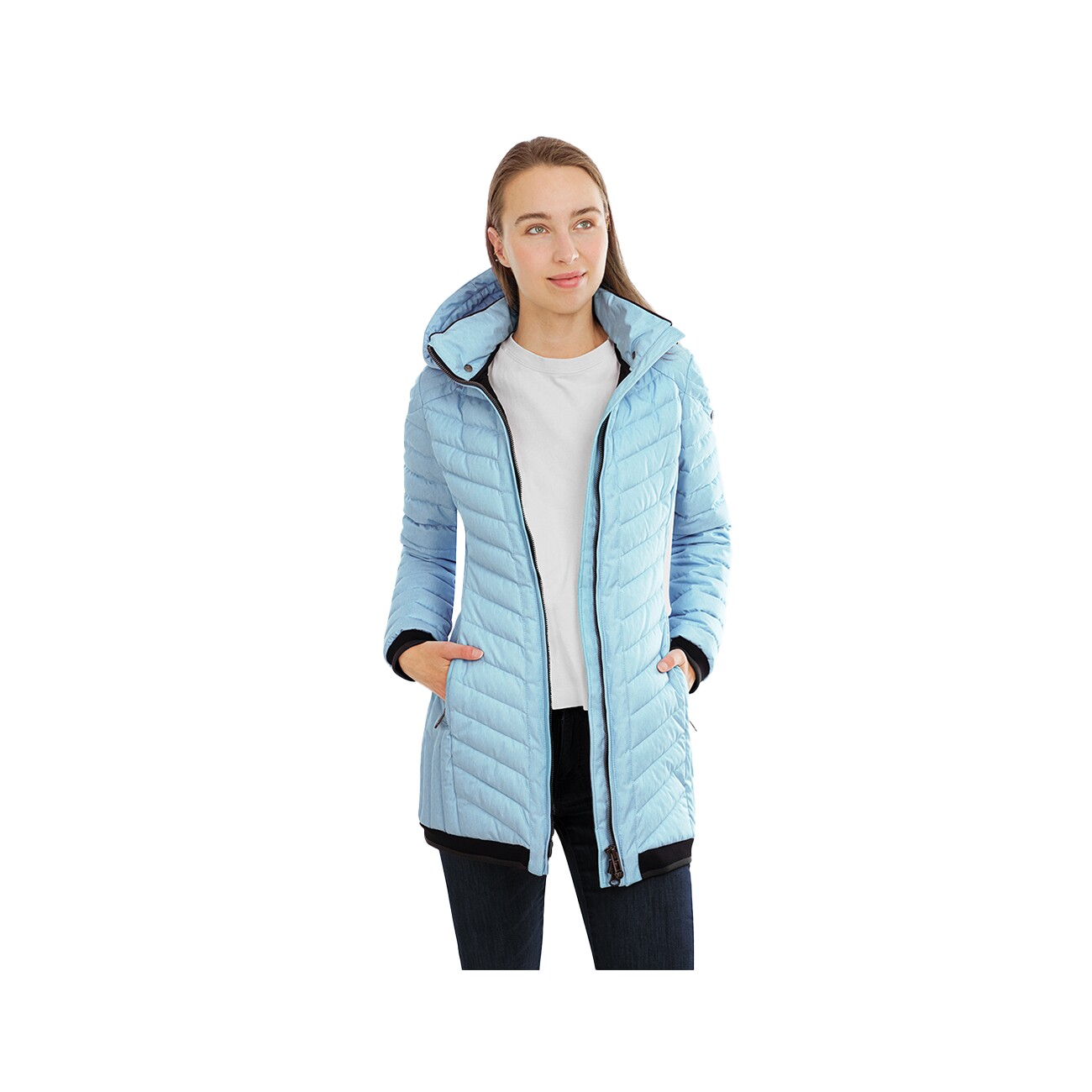 Knuffelwuff leichte Damen Übergangsjacke Brooklyn hellblau 36 - EU