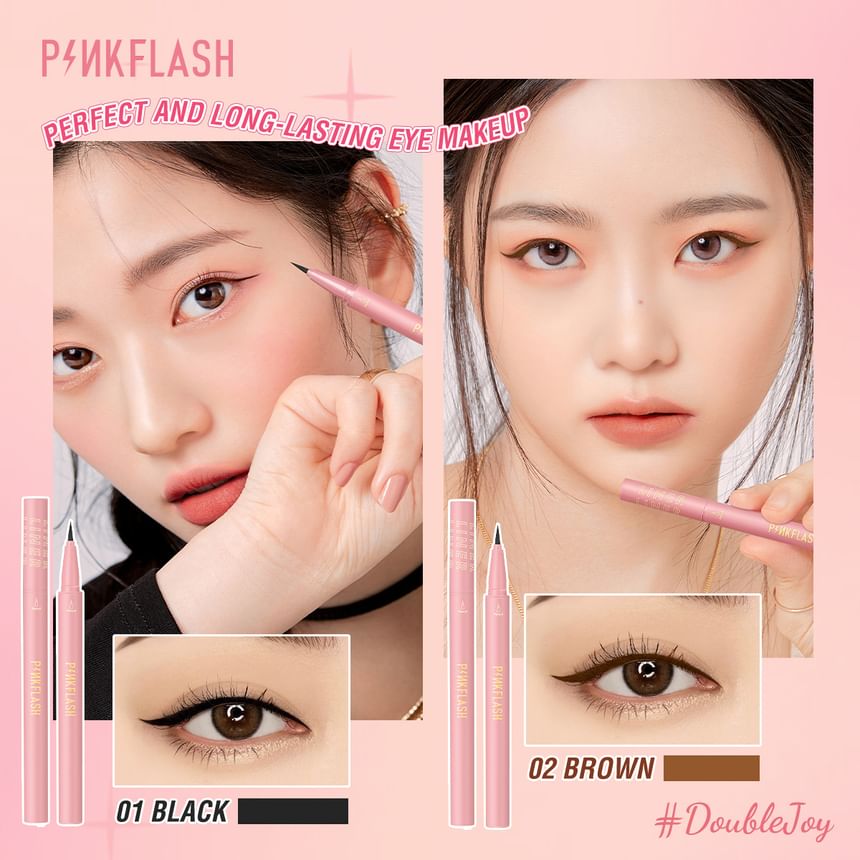 PINKFLASH - Hypersharp Snel drogende vloeibare eyeliner - 2 kleuren