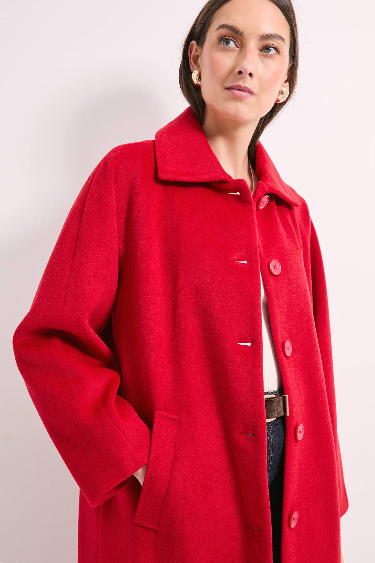 Wallis Manteau Maxi à Boutons Principles by Wallis