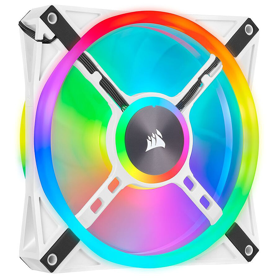 Corsair QL120 RGB - Pack de 3 - Blanc