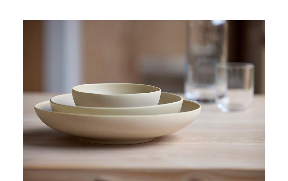 Schale Shoku 15 cm, 6 Stück, Beige<br>Schalen-Set aus Steinzeug