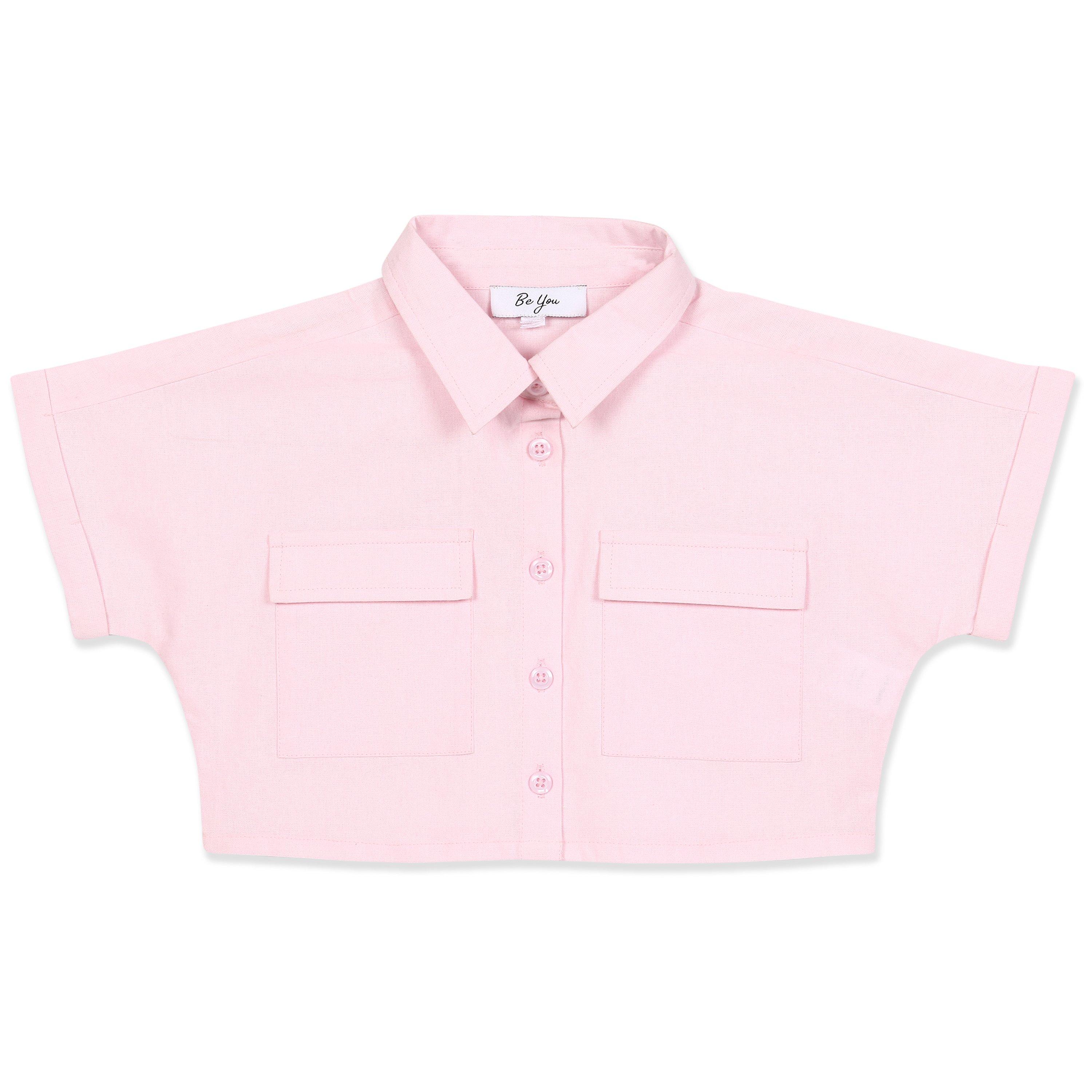 Be You Younger Younger Girls Crop Shirt And Short Set