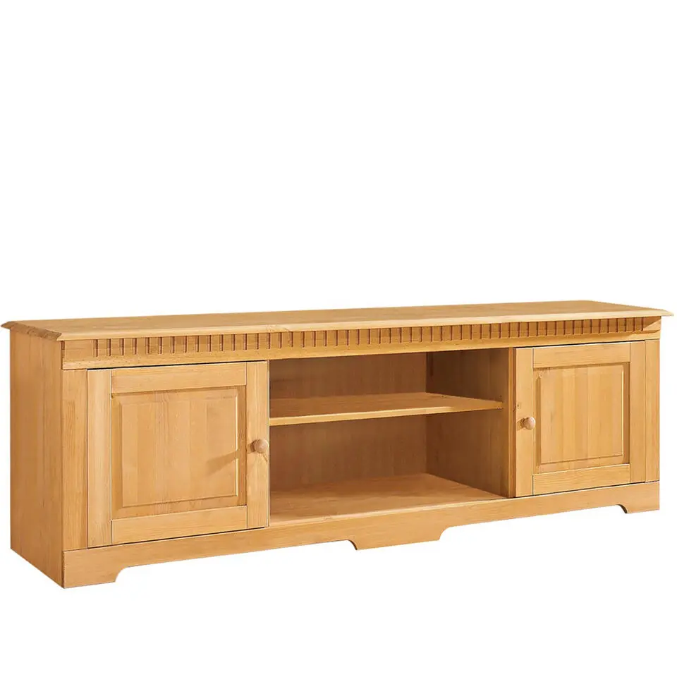 Lisa - Laag dressoir 175 cm met 2 gebeitste grenen deuren