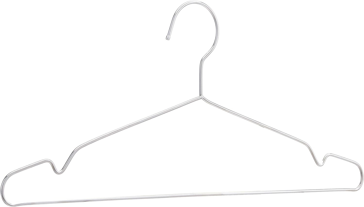 (10er Set) Edelstahl Kleiderbügel Universal Bügel Kleiderschrank Organizer - Silber
