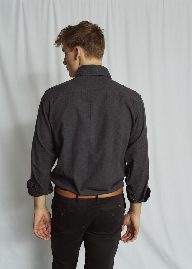 Bruun & Stengade BS Muriel Casual Modern Fit Shirt Charcoal
