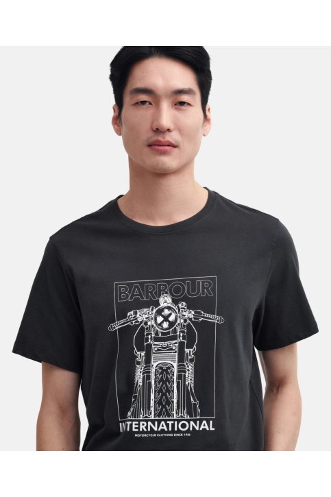 Tee shirt barbour intl brett gn83 forest river