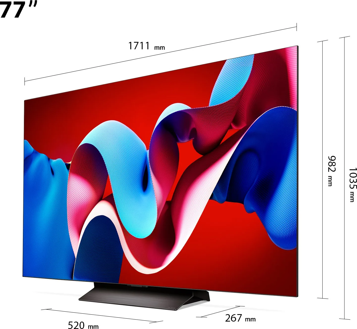 LG OLED77C4 TV OLED