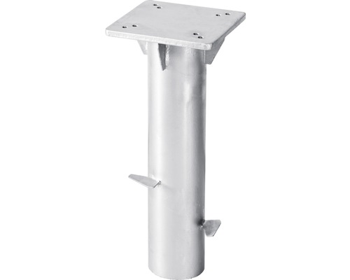 Universele grondplaat voor inbedding in beton, 16 x 16 cm, verzinkt