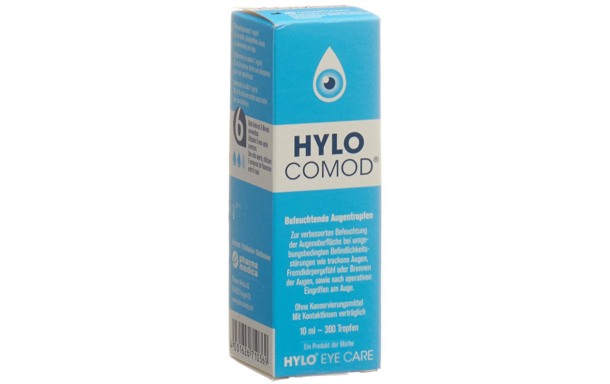 Augentropfen Hylo Comod 10 mlBefeuchtende Augentropfen