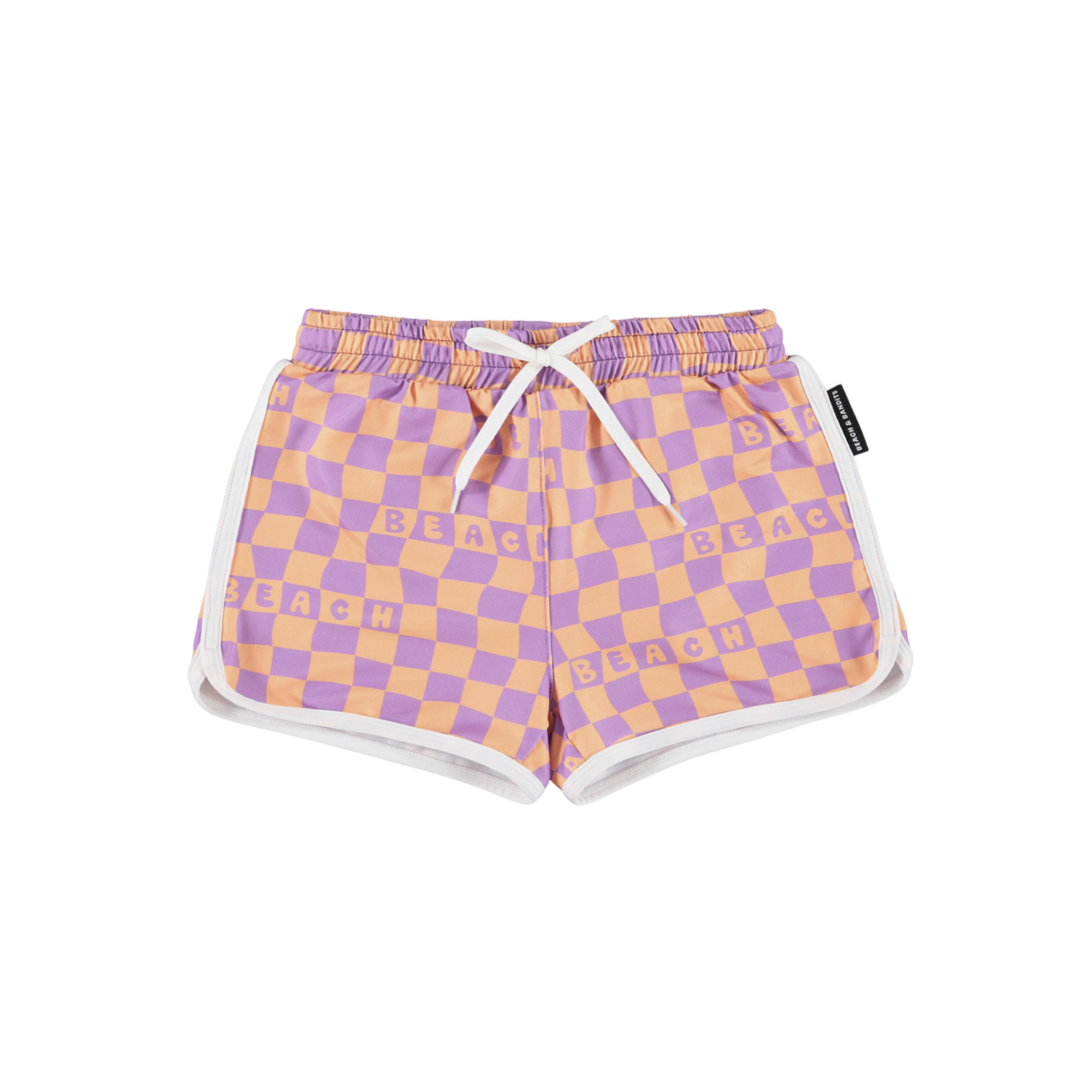 Badeshorts UPF 50  Checkered Beach Purple
