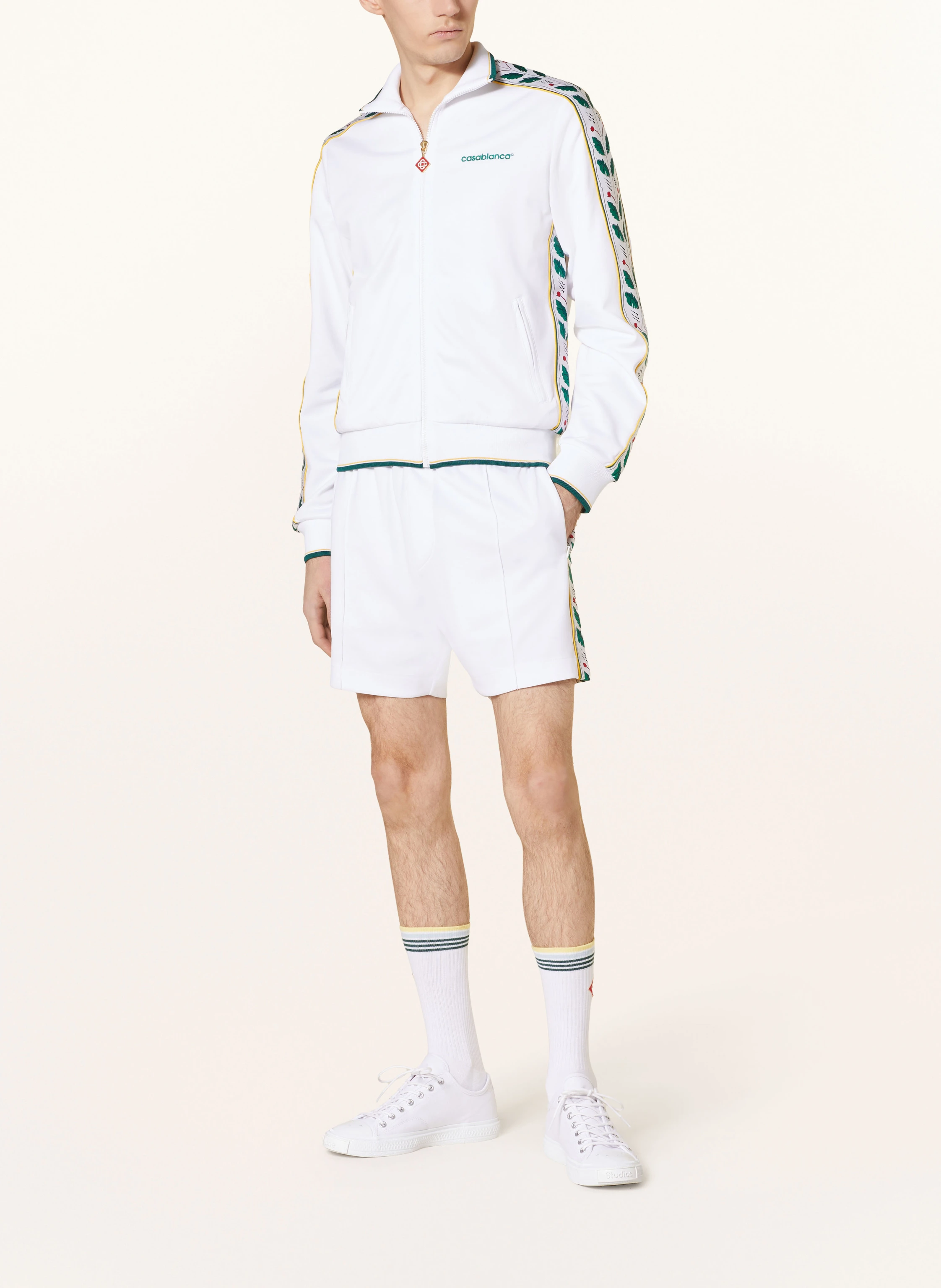 Casablanca Jerseyshorts mit Galonstreifen