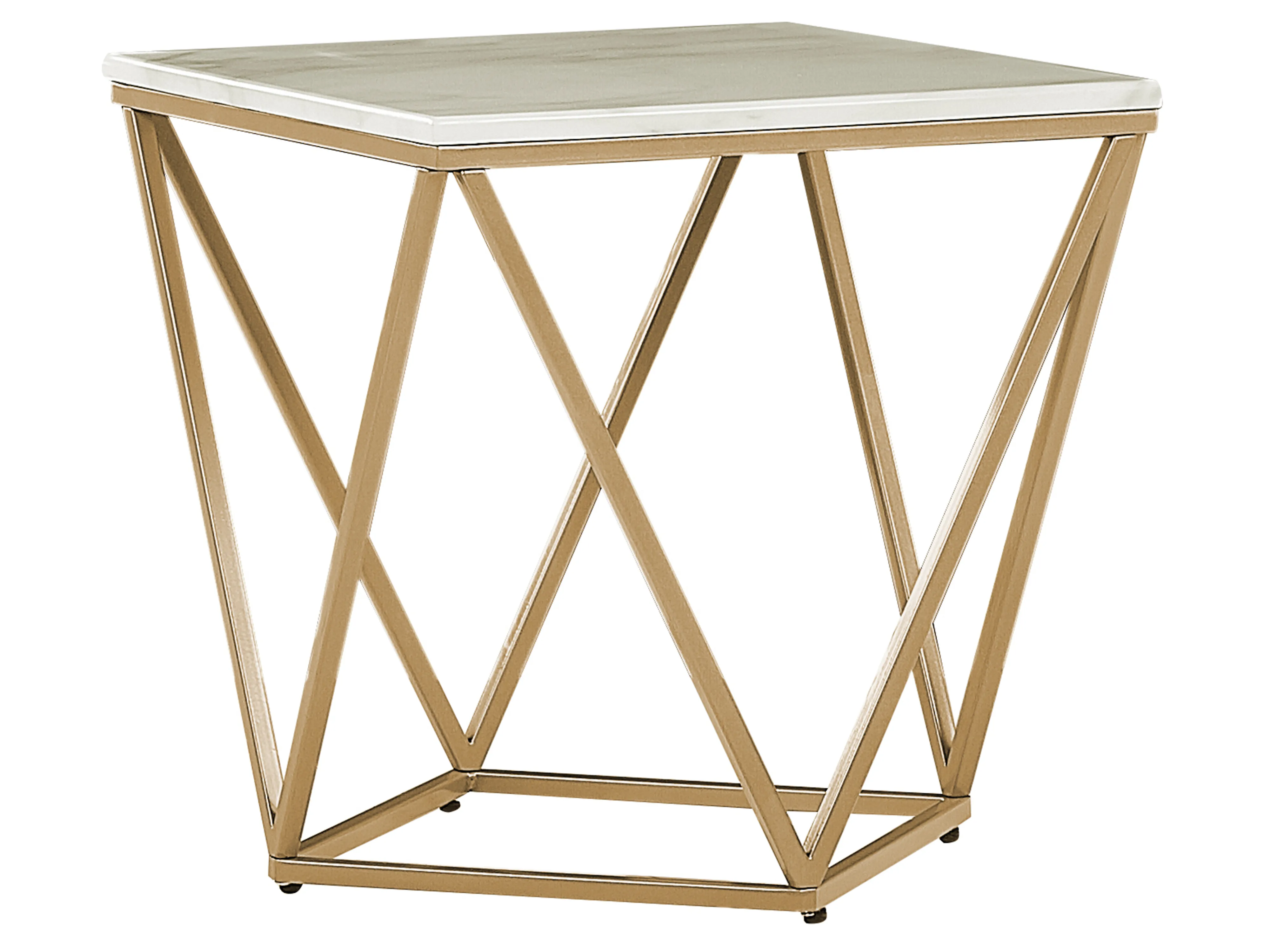 Bijzettafel MALIBU Beige marmer