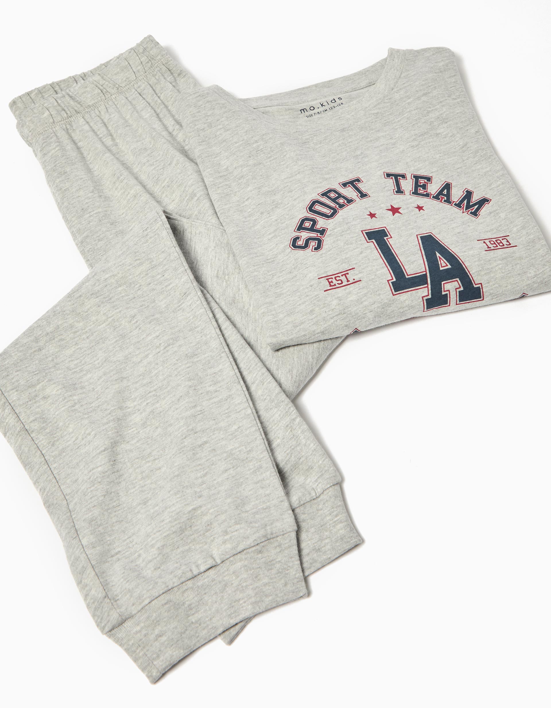 Pijama Jersey, Menino, Cinzento Claro