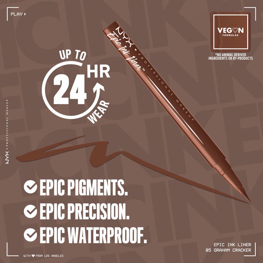 NYX PROFESSIONAL MAKEUP Epic Ink 05 Graham Cracker 1ml