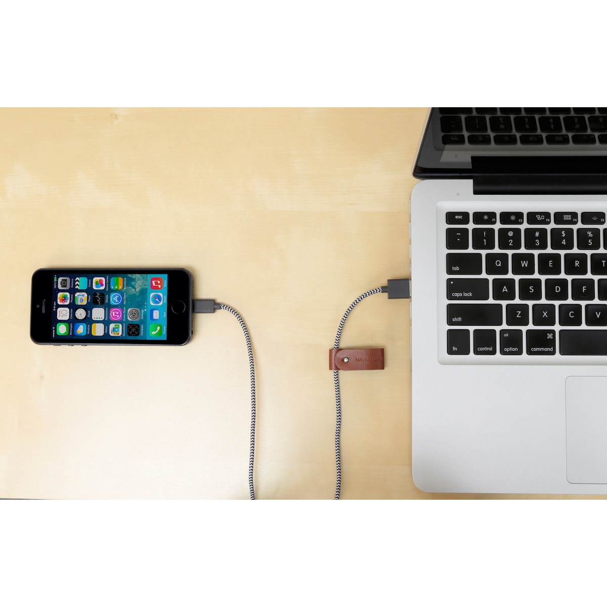 Native Union Belt USB-A til Lightning kabel (sebra)